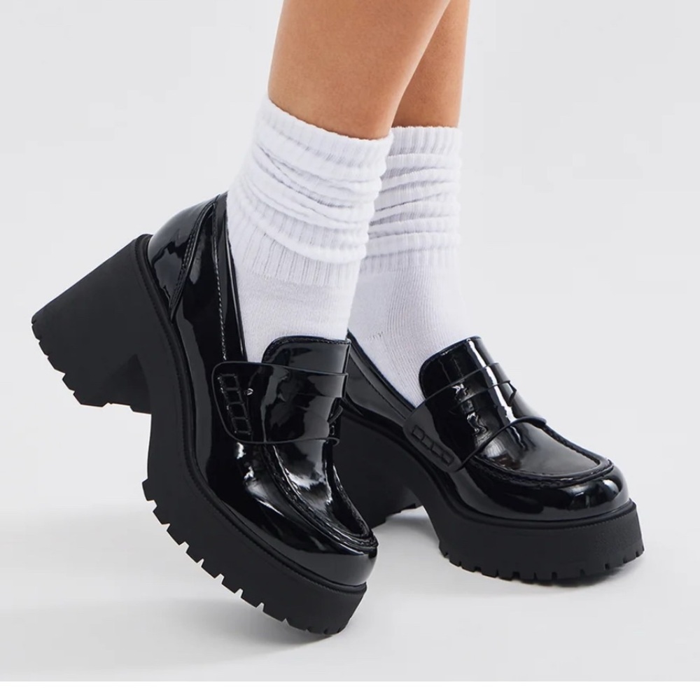 Black Platform Loafers